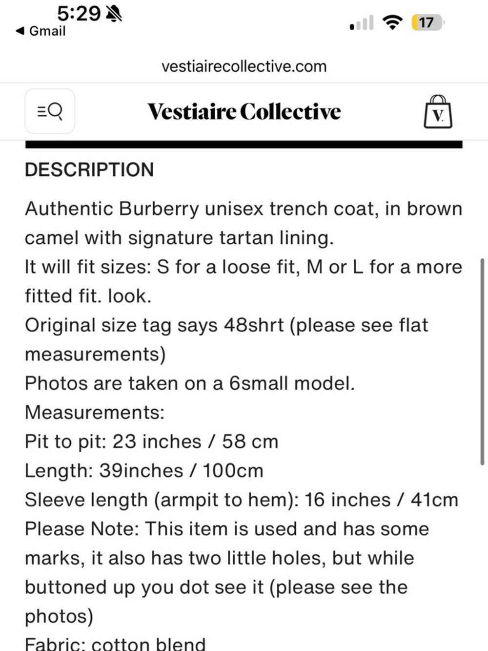 Burberry Camel Trench Coat with Signature Check Lining - Picture 7 of 11